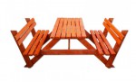 [Obrázek: Masivní pivní set s opěrkami 150cm
